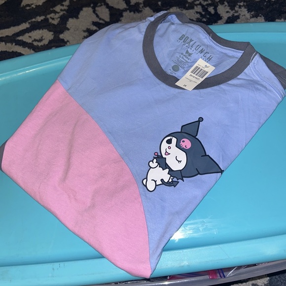 NWT Sanrio Kuromi Wavy Panel T-Shirt 2X - Picture 7 of 9